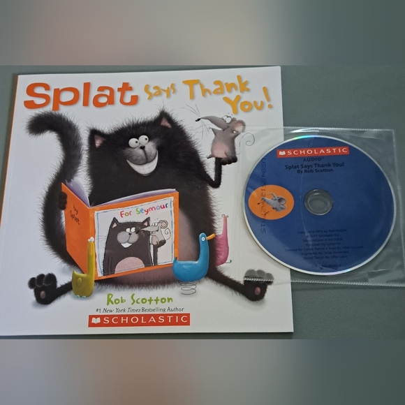 Scholastic | Other | New Scholastic Splat Says Thank You Book And Cd ...